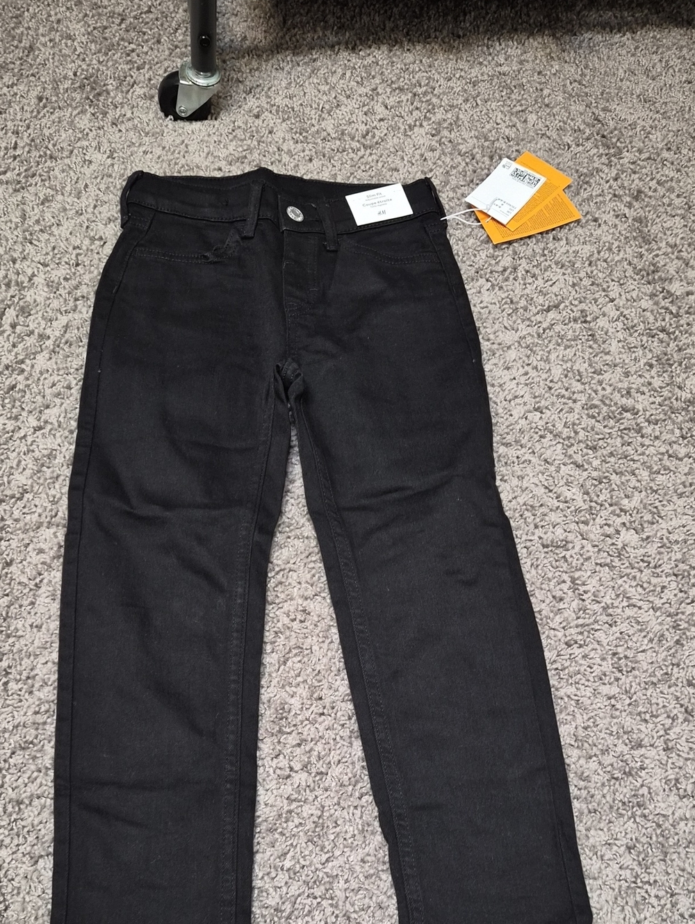 H & M Black Straight-Leg Jeans SIZE 5-6